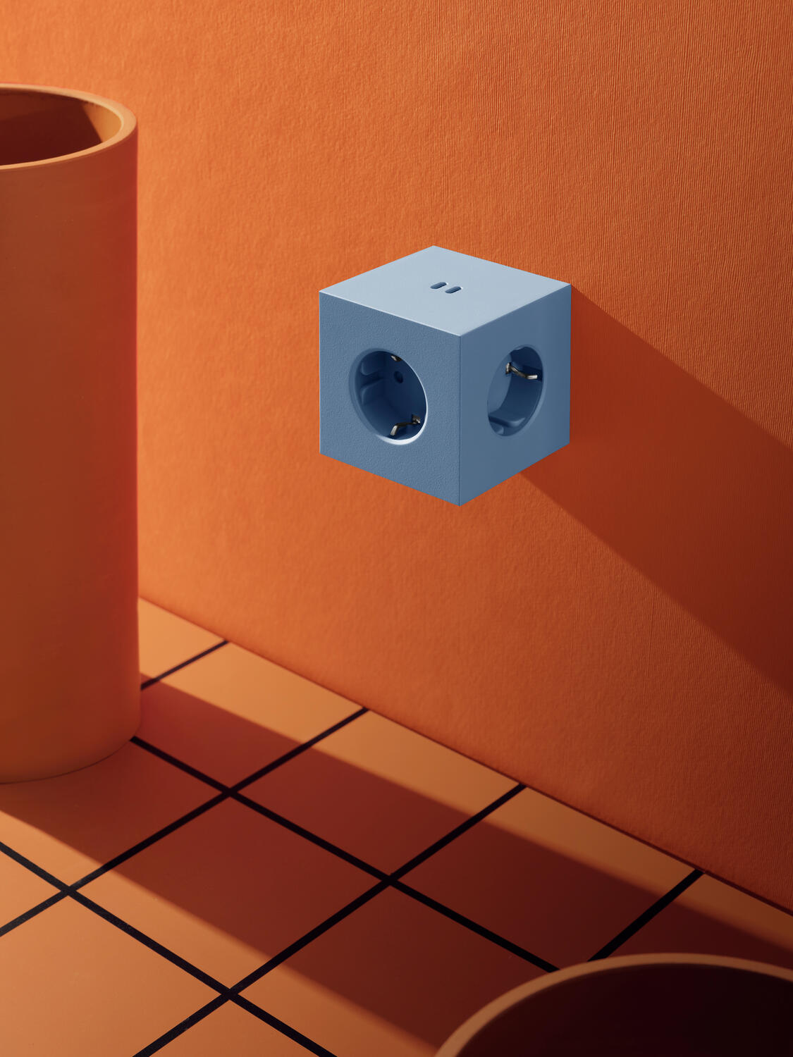 Square 2 stikdåse, USB-C - Shark Blue